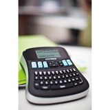 Dymo LabelManager ™ 210D QWERTZ Kitcase, Stampa etichette Nero/Argento, QWERTZ, Trasferimento termico, 180 x 180 DPI, 12 mm/s, Nero, Grigio