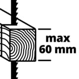 EINHELL TC-JS 60/1 seghetto elettrico 3000 spm (fogli per minuto) 400 W 1,73 kg rosso/Nero, Nero, Rosso, 3000 spm (fogli per minuto), 6 cm, 1000 spm (fogli per minuto), 1 cm, 6 mm
