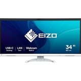 EIZO FlexScan EV3450XC-WT LED display 86,6 cm (34.1") 3440 x 1440 Pixel UltraWide Quad HD Bianco, Monitor LED bianco, 86,6 cm (34.1"), 3440 x 1440 Pixel, UltraWide Quad HD, LED, 5 ms, Bianco