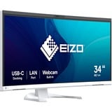 EIZO FlexScan EV3450XC-WT Monitor PC 86,6 cm (34.1") 3440 x 1440 Pixel UltraWide Quad HD LED Bianco, Monitor LED bianco, 86,6 cm (34.1"), 3440 x 1440 Pixel, UltraWide Quad HD, LED, 5 ms, Bianco