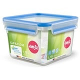 Emsa Clip & Close Rettangolare Scatola 1,75 L Blu, Trasparente 1 pz, Casella trasparente/Blu, Scatola, Rettangolare, 1,75 L, Blu, Trasparente, Plastica, Germania