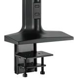HAGOR 8702 supporto da tavolo per Tv a schermo piatto 109,2 cm (43") Nero Scrivania, Base per monitor Nero, Morsa, 18 kg, 43,2 cm (17"), 109,2 cm (43"), 100 x 100 mm, Nero