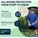 HUDORA Guanti da portiere per bambini, verde, taglia M verde/Bianco