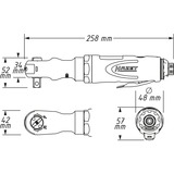 Hazet 9022P-2, Avvitatore Nero/Blu