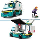 LEGO City Ambulanza di emergenza, Giochi di costruzione Set da costruzione, 5 anno/i, Plastica, 184 pz, 426 g