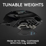 Logitech 910-005471, Mouse da gioco Nero