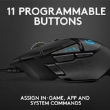 Logitech 910-005471, Mouse da gioco Nero