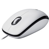 Logitech M100, Mouse bianco/grigio