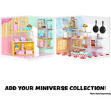 MGA Entertainment Spaces Starter Pack- Ice Cream, Bricolage Miniverse Spaces Starter Pack- Ice Cream, Cafe, 8 anno/i, Multicolore, Plastica