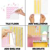 MGA Entertainment Spaces Starter Pack- Ice Cream, Bricolage Miniverse Spaces Starter Pack- Ice Cream, Cafe, 8 anno/i, Multicolore, Plastica