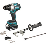 Makita Trapano avvitatore a percussione a batteria DHP492RTJ, 18Volt, Cordless blu/Nero