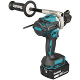 Makita Trapano avvitatore a percussione a batteria DHP492RTJ, 18Volt, Cordless blu/Nero