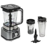 Ninja Foodi 3-in-1 Power Nutri Standmixer mit Smart Torque & Auto-iQ, Mixer stand argento/Nero