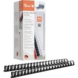 Peach 510130 accessori per la rilegatura Rilegatura a pettine Nero, Rilegatura a pettine, Nero, 210 fogli, A4, 2,2 cm, 22 mm