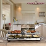 ProfiCook Raclette-Grill PC-RG 1144 accaio/Nero