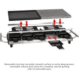 ProfiCook Raclette-Grill PC-RG 1144 accaio/Nero