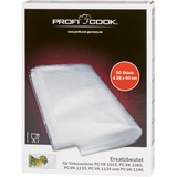 ProfiCook Sacchetti per sottovuoto 28cm x 40cm, 50 pezzi, Pellicola per polvere trasparente