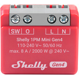 Shelly 1 PM Mini Gen4 rosso