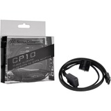 SilverStone CP10 0,5 m Cavi di alimentazione interni Nero, 0,5 m, Slimline SATA a 6 pin, Maschio, Maschio, Nero