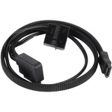 SilverStone CP10 0,5 m Cavi di alimentazione interni, Adattatore Nero, 0,5 m, Slimline SATA a 6 pin, Maschio, Maschio, Nero