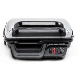 Tefal GC3050 Griglia di contatto, Come contattare con grill argento/Nero, Nero, Metallico, Titanio, Acciaio inox, Rettangolare, Piastra, 600 cm², Coperchio incernieriato, Coperchio di chiusura