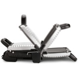 Tefal GC3050 Griglia di contatto, Come contattare con grill argento/Nero, Nero, Metallico, Titanio, Acciaio inox, Rettangolare, Piastra, 600 cm², Coperchio incernieriato, Coperchio di chiusura