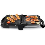 Tefal GC3050 Griglia di contatto, Come contattare con grill argento/Nero, Nero, Metallico, Titanio, Acciaio inox, Rettangolare, Piastra, 600 cm², Coperchio incernieriato, Coperchio di chiusura