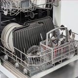 Tefal Ultra Compact 600 Classic GC3050, Come contattare con grill argento/Nero, Nero, Metallico, Titanio, Acciaio inossidabile, Rettangolare, Piastra, 600 cm², Coperchio incernieriato, Coperchio di chiusura