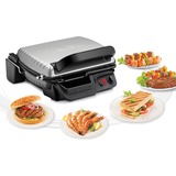 Tefal Ultra Compact 600 Classic GC3050, Come contattare con grill argento/Nero, Nero, Metallico, Titanio, Acciaio inossidabile, Rettangolare, Piastra, 600 cm², Coperchio incernieriato, Coperchio di chiusura
