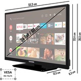 Telefunken XH24AN550MV, Televisore LED Nero