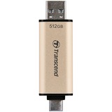 Transcend JetFlash 930C unità flash USB 512 GB USB Type-A / USB Type-C 3.2 Gen 1 (3.1 Gen 1) Oro oro/Nero, 512 GB, USB Type-A / USB Type-C, 3.2 Gen 1 (3.1 Gen 1), 420 MB/s, Cuffia, Oro