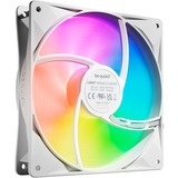 be quiet! LIGHT WINGS LX 140mm PWM High Speed 3-Pack White Case per computer Ventilatore 14 cm Bianco 3 pz, Ventola bianco, Ventilatore, 14 cm, 1800 Giri/min, 127,9 m³/h, Bianco