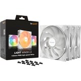 be quiet! LIGHT WINGS LX 140mm PWM High Speed 3-Pack White Case per computer Ventilatore 14 cm Bianco 3 pz, Ventola bianco, Ventilatore, 14 cm, 1800 Giri/min, 127,9 m³/h, Bianco