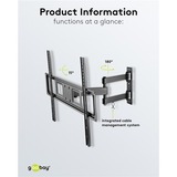 goobay 49745, Montaggio a parete Nero