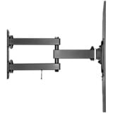 goobay Supporto da parete per TV Basic FULLMOTION (L), Montaggio a parete Nero