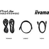 iiyama ProLite XB2495WSC-B1, Monitor LED Nero (opaco)