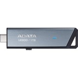 ADATA UE800 unità flash USB 1 TB USB tipo-C 3.2 Gen 2 (3.1 Gen 2) Argento, Chiavetta USB alluminio (spazzolato), 1 TB, USB tipo-C, 3.2 Gen 2 (3.1 Gen 2), 1000 MB/s, Lamina di scorrimento, Argento