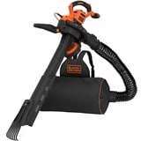 BLACK+DECKER BEBLV301-QS spazza foglie 3000 W, Soffiafoglie / Soffiante Nero/Orange, Soffiatore a zaino, 206 km/h, 404 km/h, 268 m³/h, 72 L, Nero, Arancione