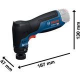 Bosch GSS 12V-32, 06019L1000, Levigatrice orbitale casuale blu/Nero