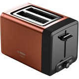 Bosch TAT4P429DE tostapane 2 fetta/e 970 W Marrone rame/Nero, 2 fetta/e, Marrone, Pulsanti, Livello, Manopola, CE, VDE, 970 W, 220 - 240 V