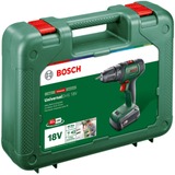 Bosch Universaldrill 18 1450 Giri/min Senza chiave 1,2 kg Verde, Trapano avvitatore verde/Nero, Trapano con impugnatura a pistola, Senza chiave, Verde, 1 cm, 1450 Giri/min, 3 cm