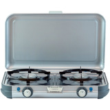 Campingaz 2176805 Camping Kitchen 2 Grill & Go CV, Fornello a gas grigio/Nero