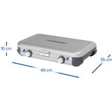 Campingaz Camping Kitchen 2 Grill & Go Caravan, 30 mbar, Fornello a gas grigio/Nero