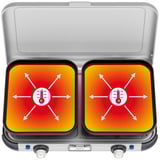 Campingaz Camping Kitchen 2 Grill & Go Caravan, 30 mbar, Fornello a gas grigio/Nero