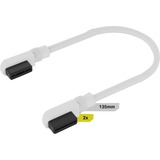 Corsair iCUE LINK Cavo Slim, 135mm, 90° angolato bianco