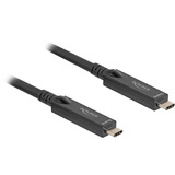 DeLOCK Cavo USB-C ottico attivo 8K video + dati + PD Nero