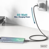 Digitus Cavo di collegamento in silicone USB 2.0 USB-C > USB-C Nero
