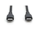 Digitus Cavo di collegamento in silicone USB 2.0 USB-C > USB-C Nero