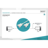 Digitus Cavo di collegamento null-modem beige
