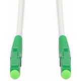 Digitus Cavo patch in fibra ottica simplex, rinforzato in acciaio, monomodale, LC/APC > LC/APC bianco